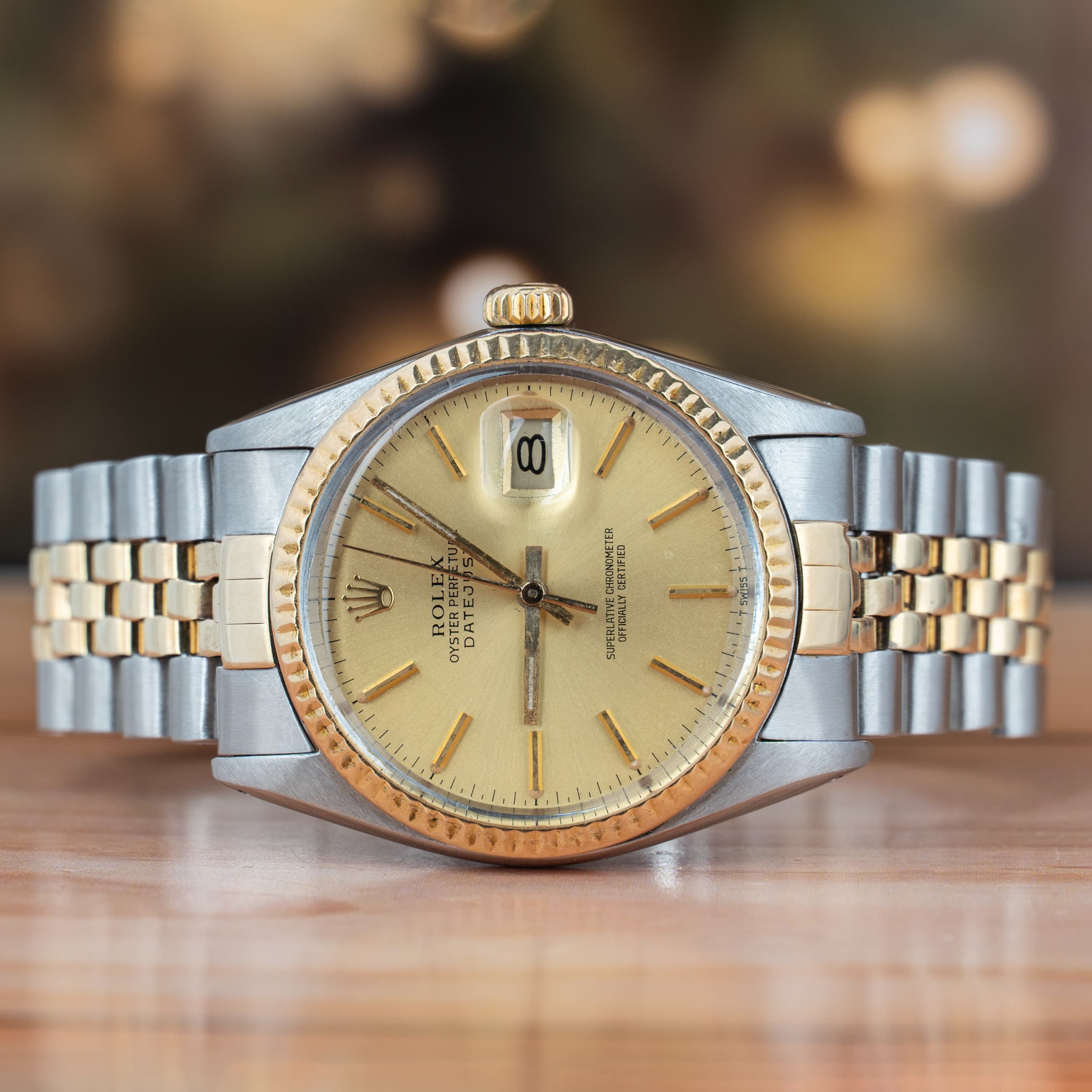 Rolex Datejust 36 MM Gold and Steel Champagne Dial Automatic