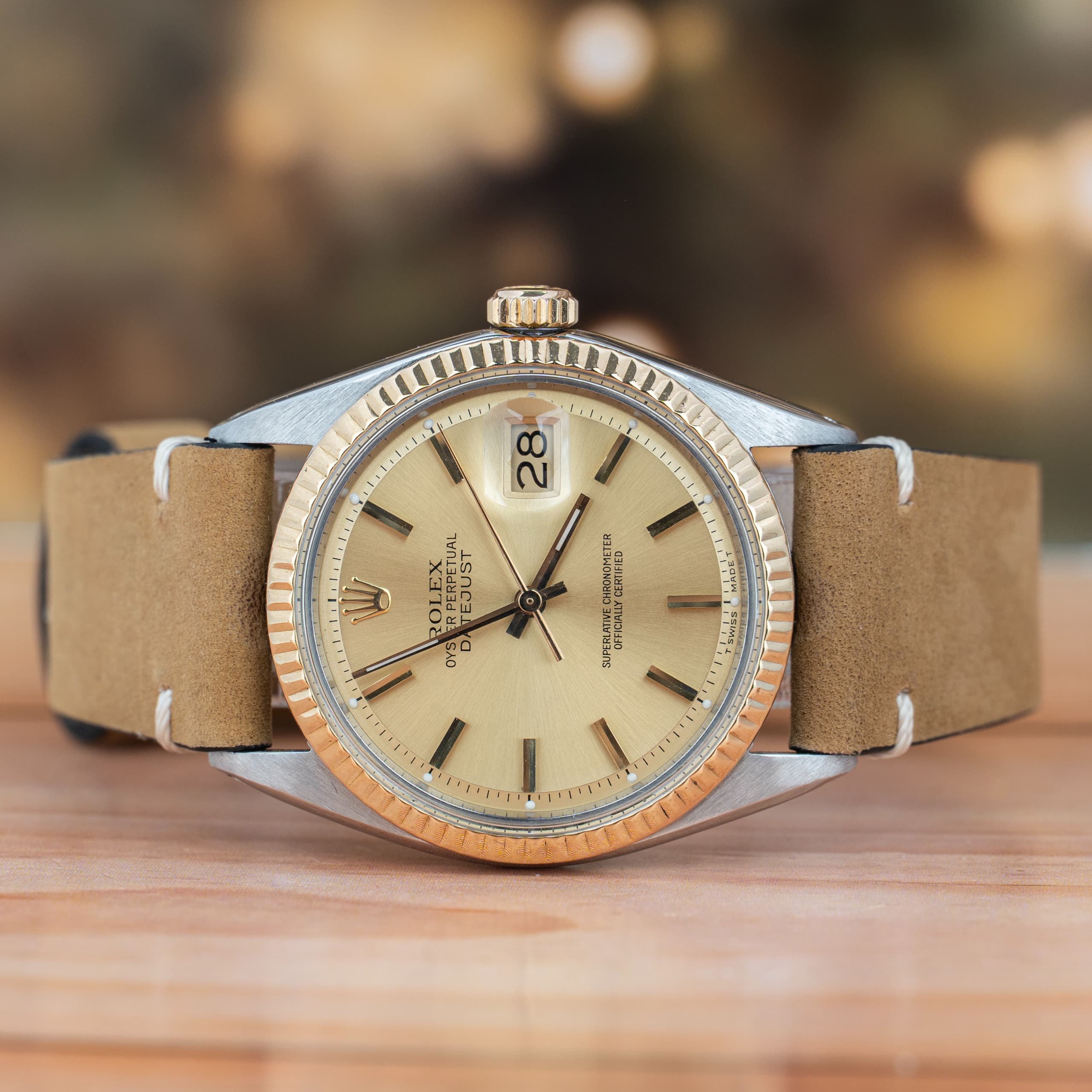 Rolex Datejust 36 MM Gold and Steel Silver Dial Automatic