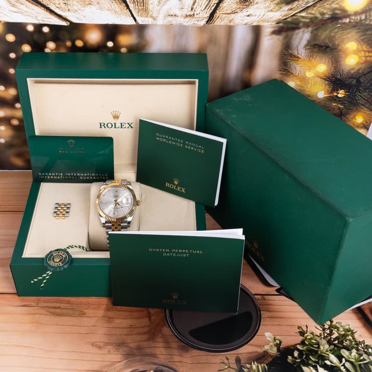 Rolex Datejust 41 MM Oystersteel and Yellow Gold Silver Dial Automatic-Hover-Image