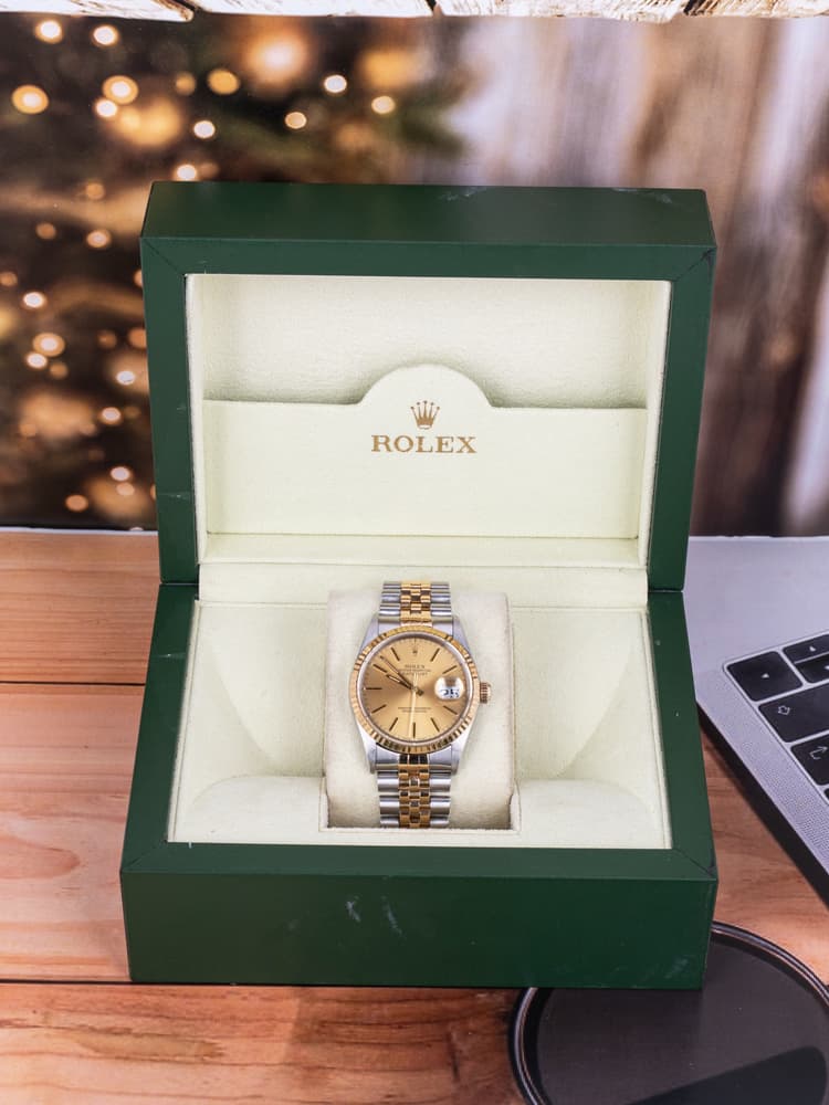 Rolex Datejust 36 MM Steel and Yellow Gold Champagne Dial Automatic-Hover-Image