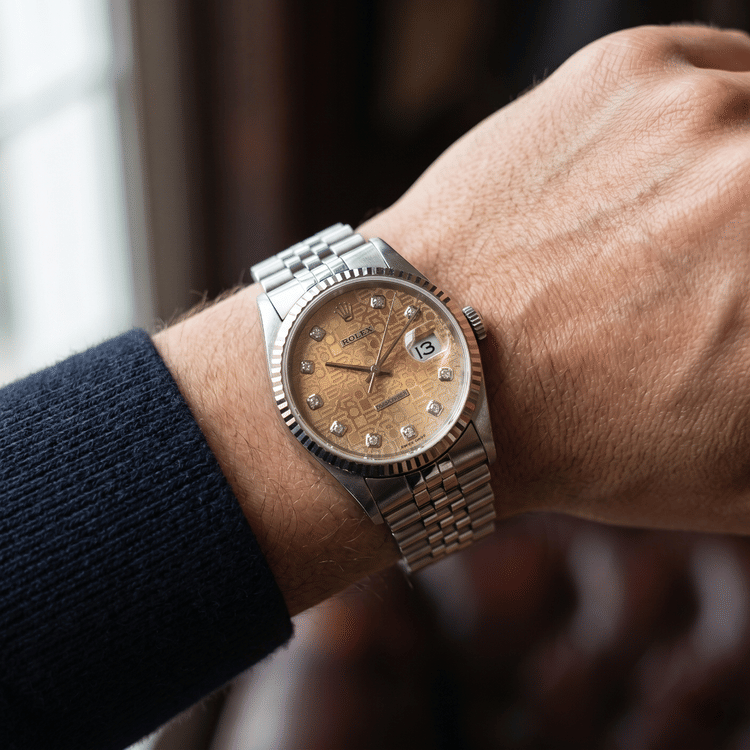 Rolex Datejust 36 MM Tropical Jubilee Diamond Dial Stainless Steel-Hover-Image