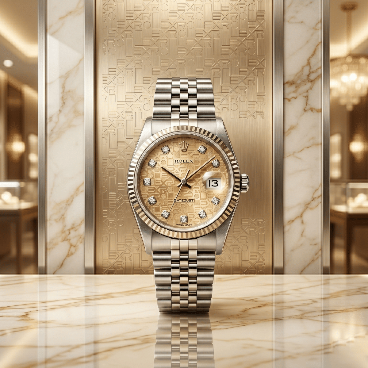 Rolex Datejust 36 MM Tropical Jubilee Diamond Dial Stainless Steel