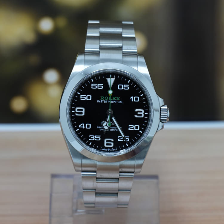 Rolex Air King 40 MM Black Dial Steel Automatic-Hover-Image