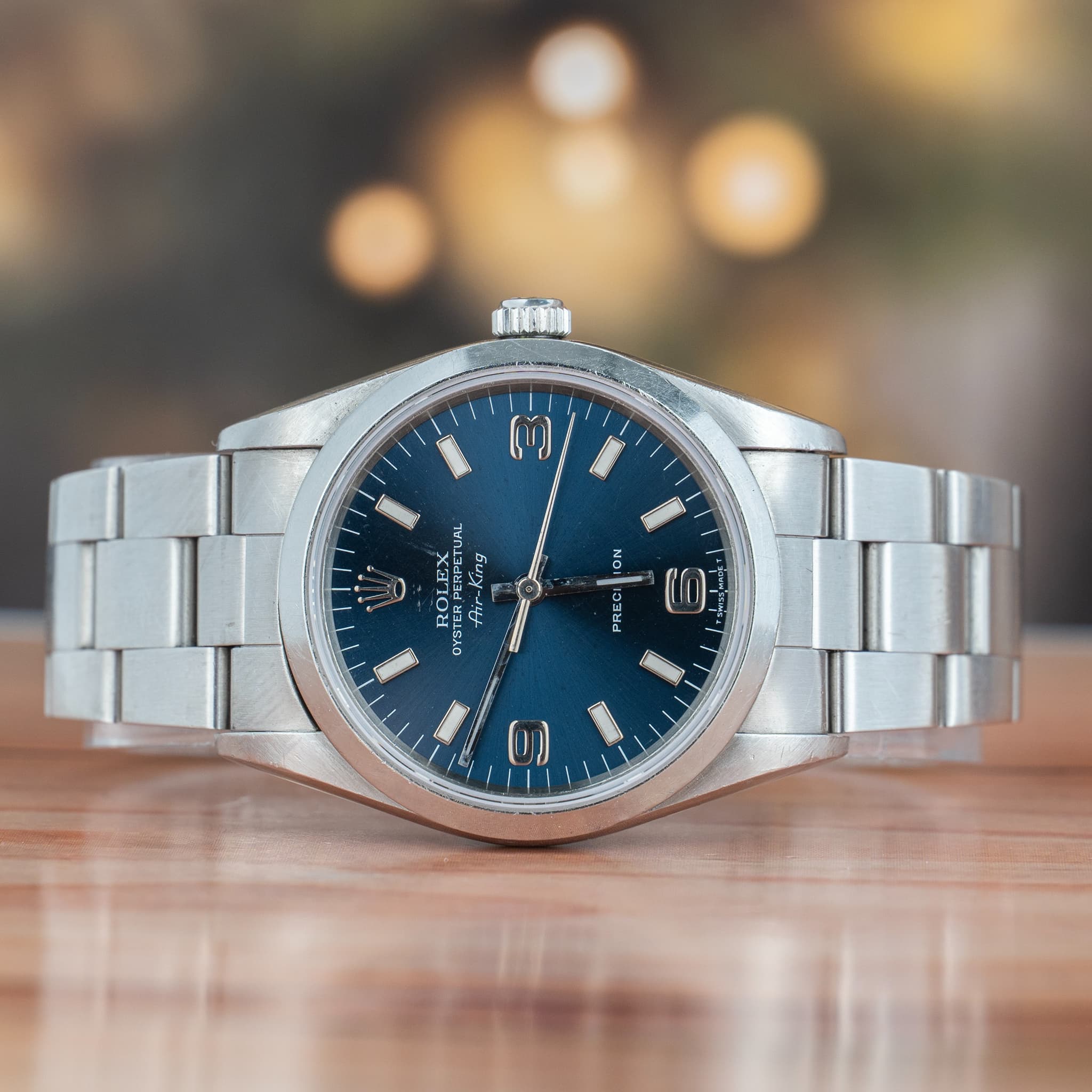 Rolex Air King 34 MM Blue Dial Steel Bracelet Automatic