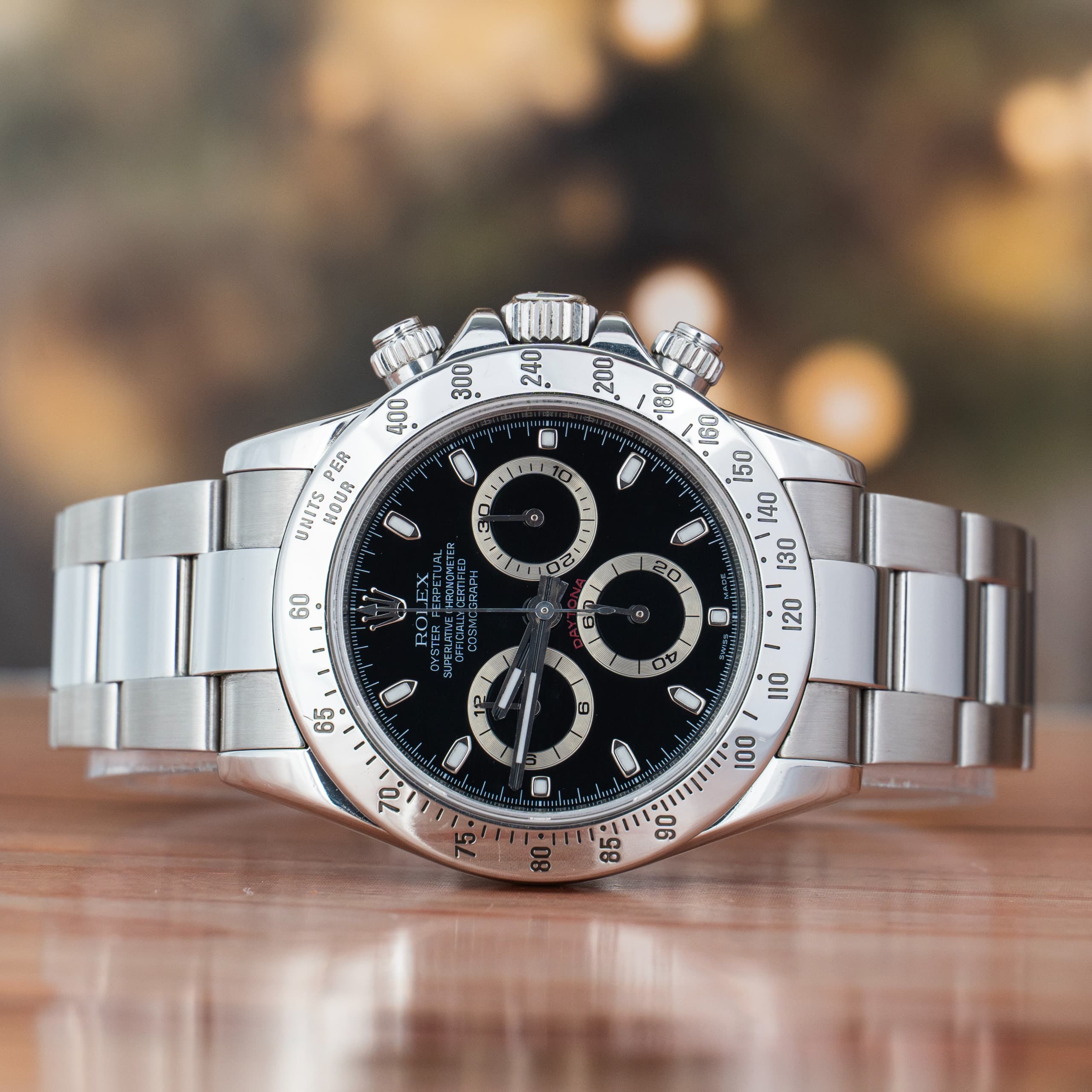 Rolex Daytona 40 MM Black Dial Steel Automatic Watch