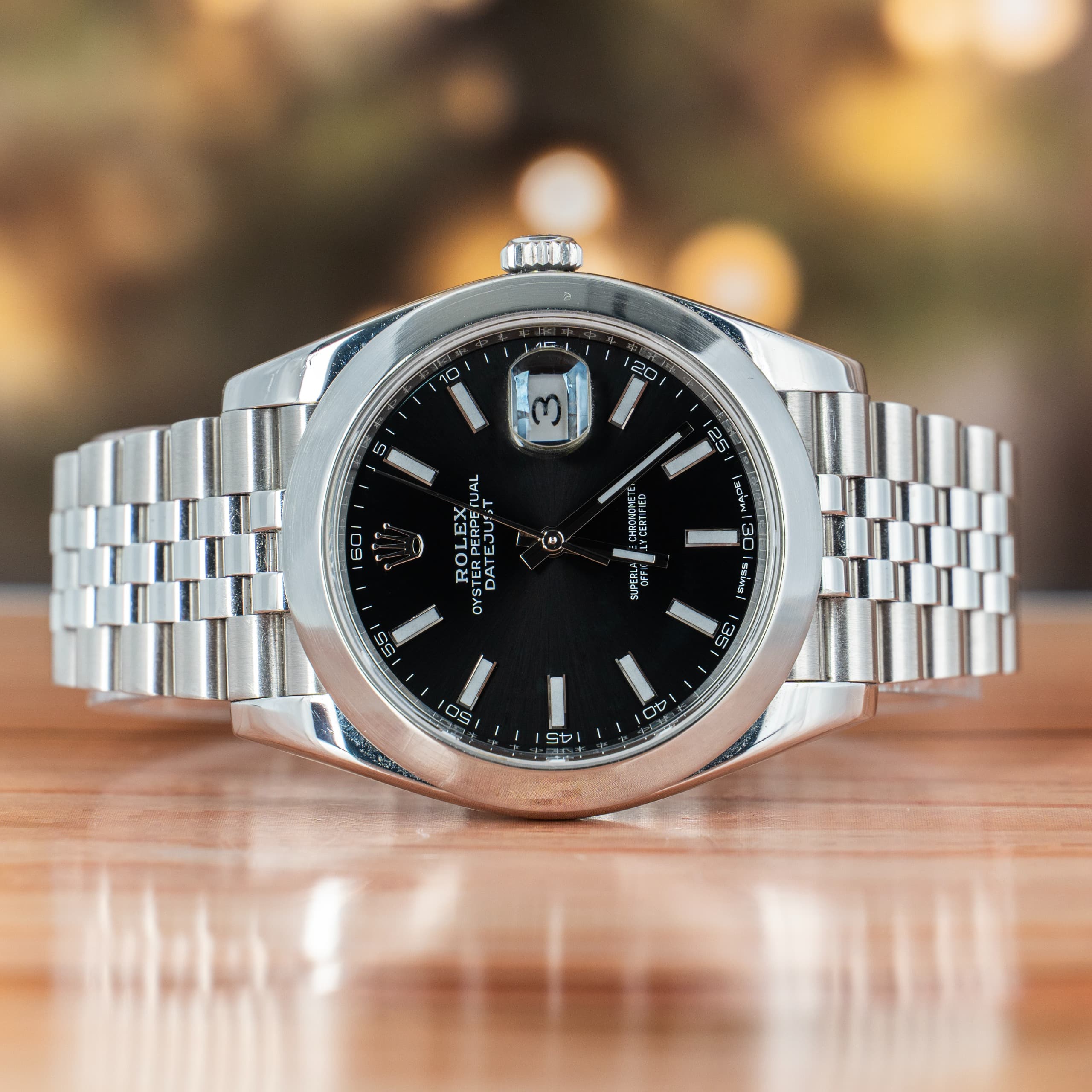 Rolex Datejust 41 MM Black Dial Steel Automatic Watch 126300