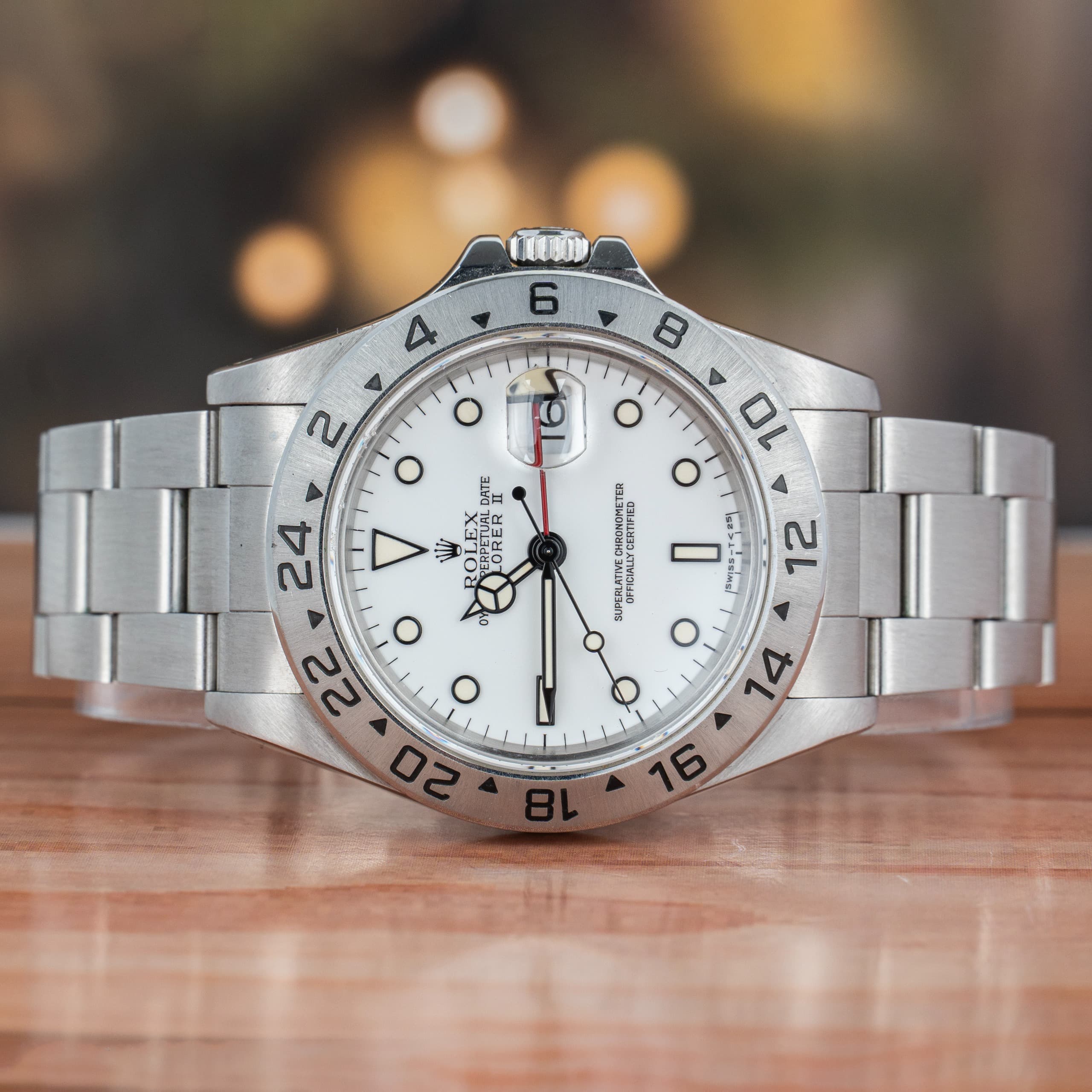 Rolex Explorer II 40 MM White Dial Steel Automatic Watch