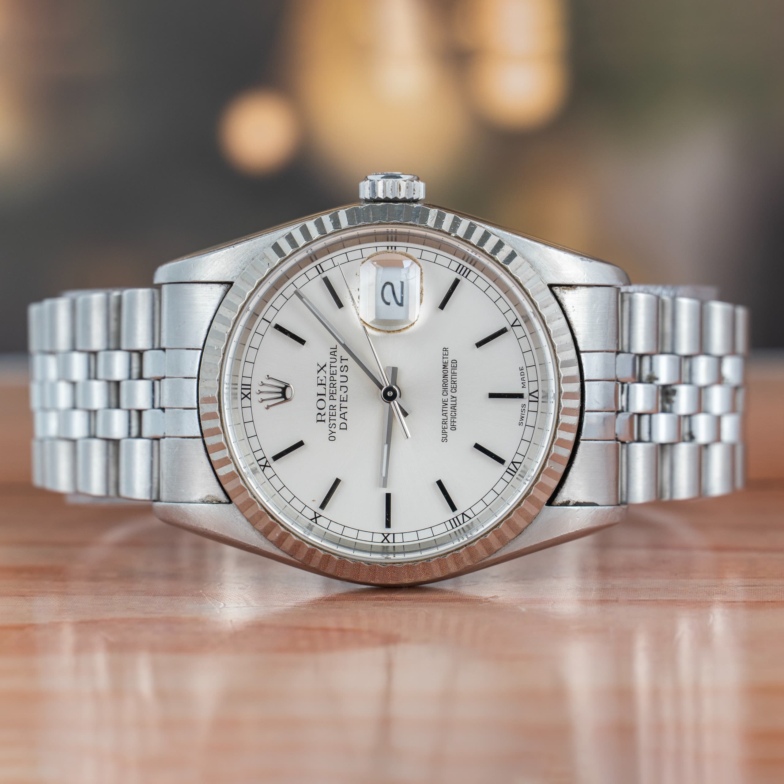 Rolex Datejust 36 MM Silver Dial Steel Automatic Watch