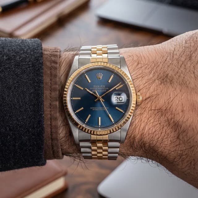 Rolex Datejust 36 MM Steel and Gold Automatic Watch Ref. No 16233-Hover-Image