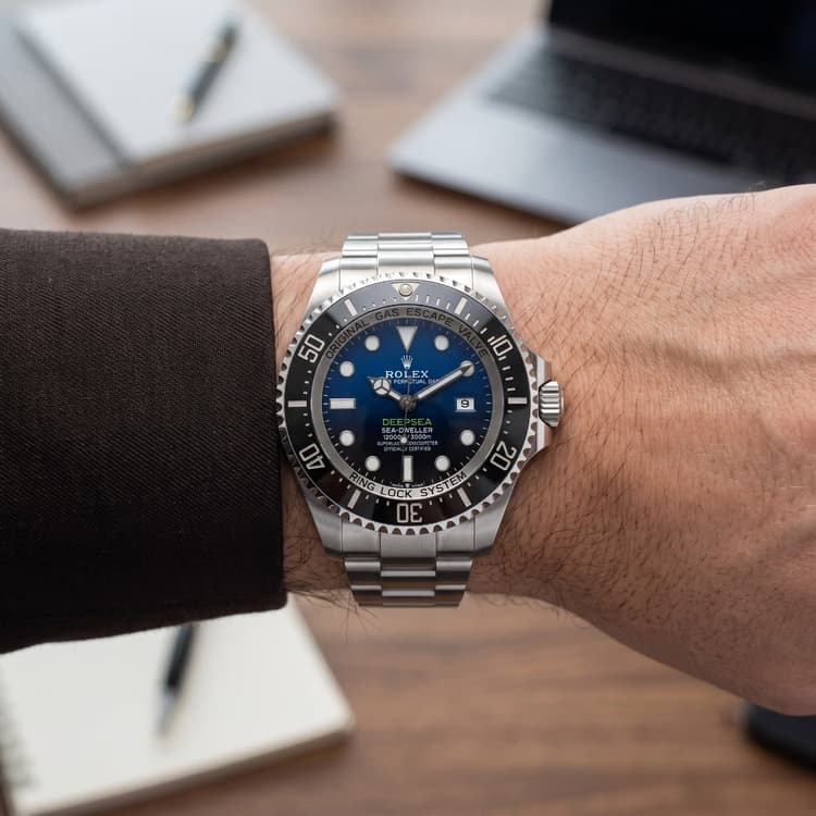 Rolex Sea-Dweller Deepsea 44 MM Blue & Black Gradient Dial Steel Automatic Watch Ref. No 126660-Hover-Image