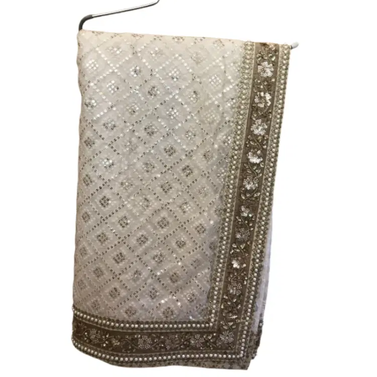 Sabyasachi Saree with Intricate Zardozi Work-Hover-Image