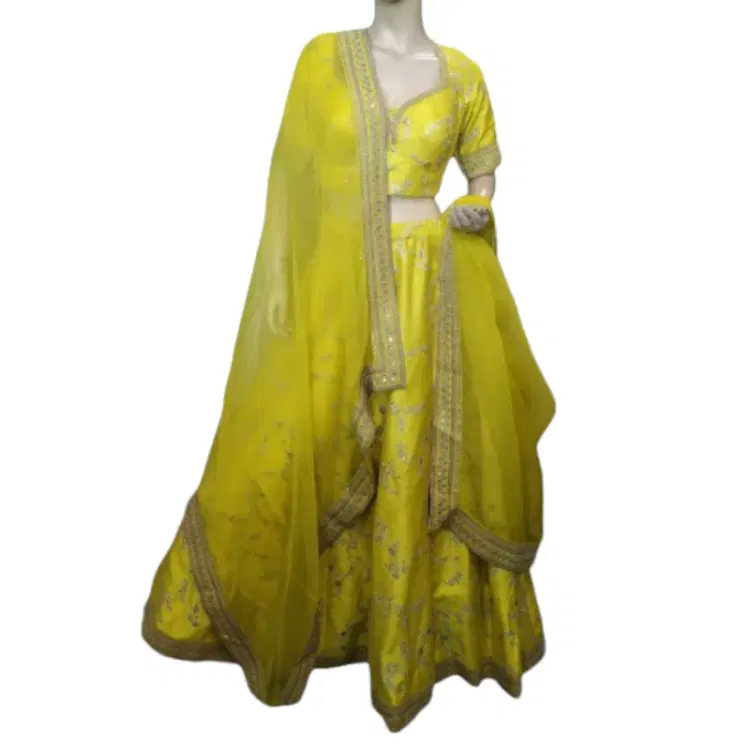 Sabyasachi Bridal Yellow Lehenga-Hover-Image