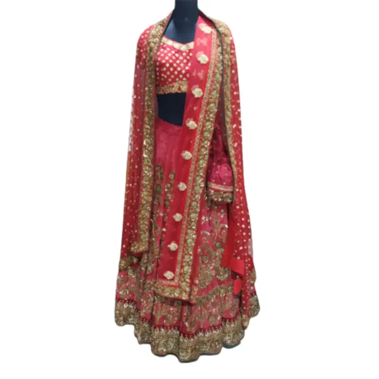 Sabyasachi Red Bridal Lehenga-Hover-Image