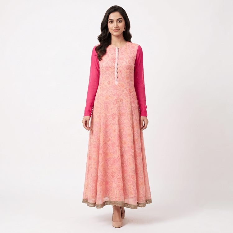 Sabyasachi Pink Dress-Hover-Image
