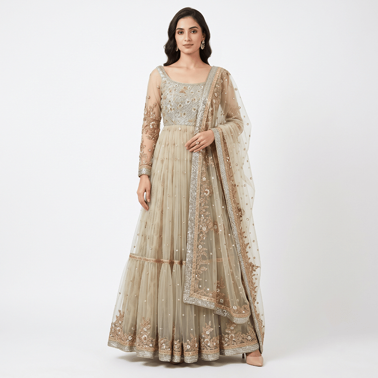 Sabyasachi Anarkali Dress-Hover-Image
