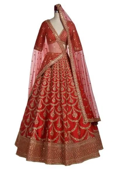 Sabyasachi Red Bridal Lehenga-Hover-Image