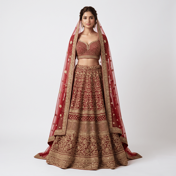 Sabyasachi Maharani Bridal Lehenga-Hover-Image