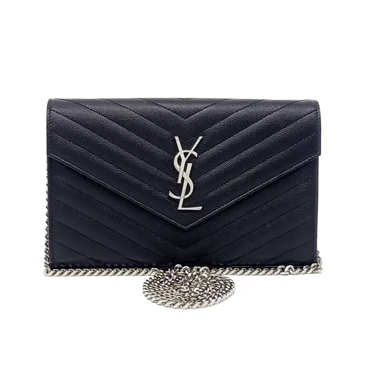 Saint Laurent Monogram Chain Crossbody Bag (377828)-Hover-Image
