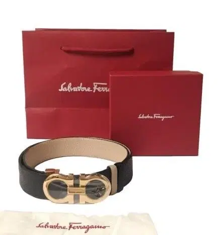 Salvatore Ferragamo Gancini Adjustable and Reversibel Belt