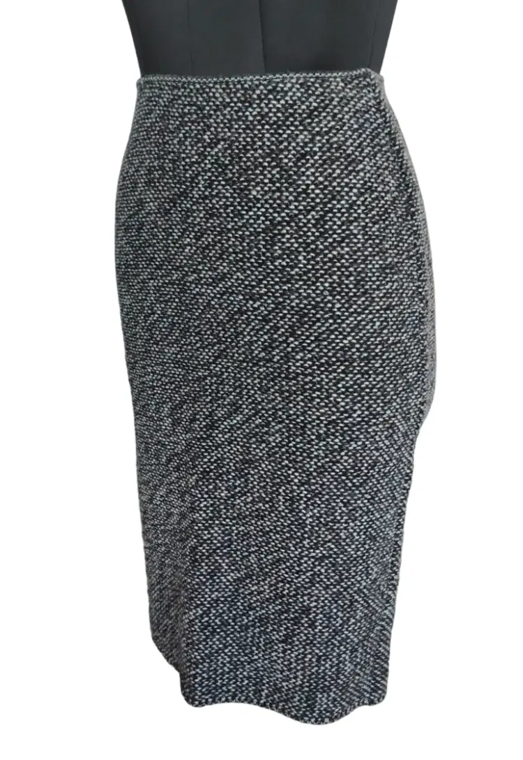 Salvatore Ferragamo Grey Wool Mid Lenght Skirt-Hover-Image