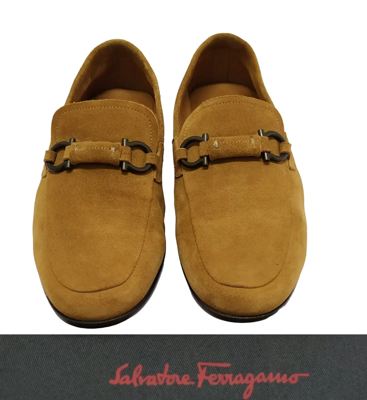 Size 6.5 - Salvatore Ferragamo Yellow Sander Suede Penny Loafers