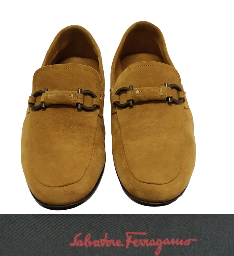 Size 6.5 - Salvatore Ferragamo Yellow Sander Suede Penny Loafers-Hover-Image