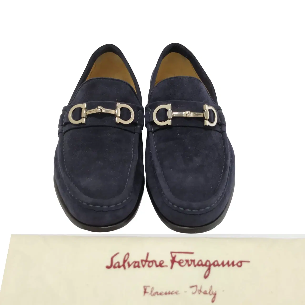 Size 6 - Salvatore Ferragamo Blue Suede Parigi Loafers