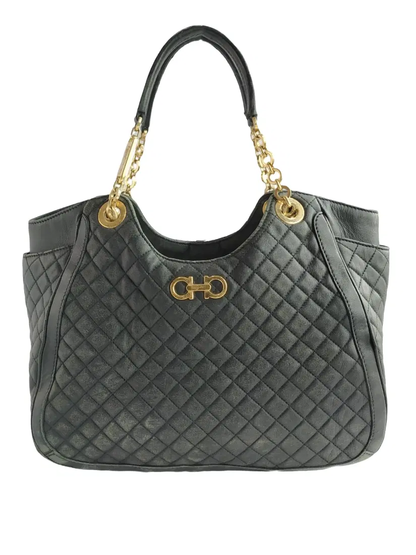Salvatore Ferragamo Quilted Leather Betulla Chain Tote