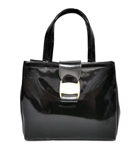 Salvatore Ferragamo Patent Leather Tote-Hover-Image