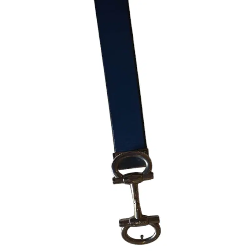 Salvatore Ferragamo Leather Double Gancini Parigi Buckle Belt