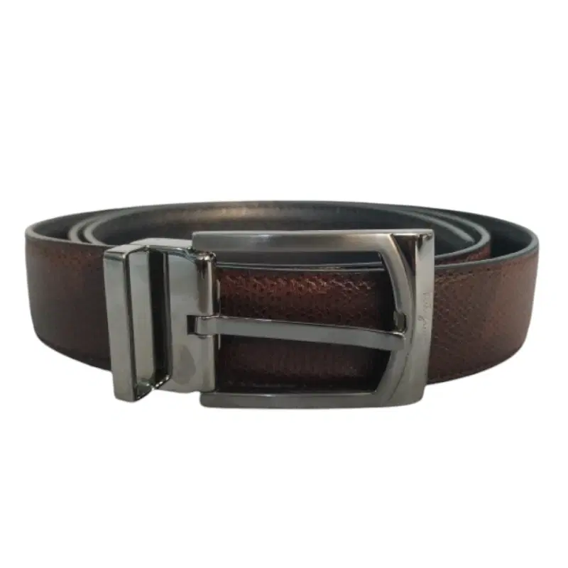 Salvatore Ferragamo Mens Rectangular Buckle Belt