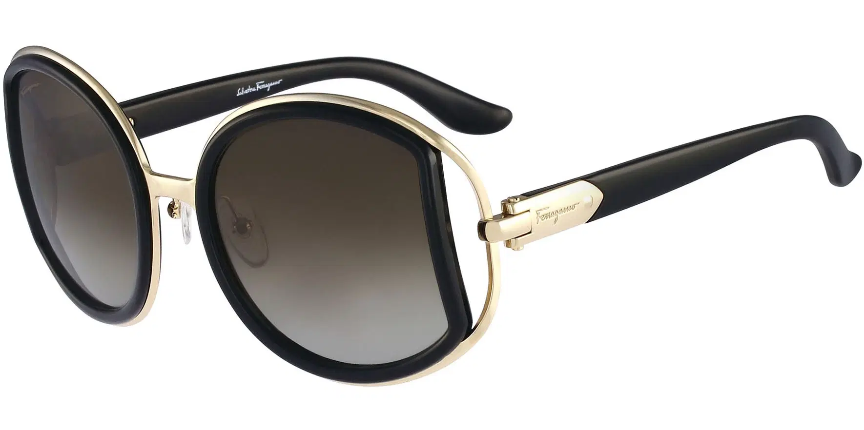 Salvatore Ferragamo SF719S Gradient Round Sunglasses