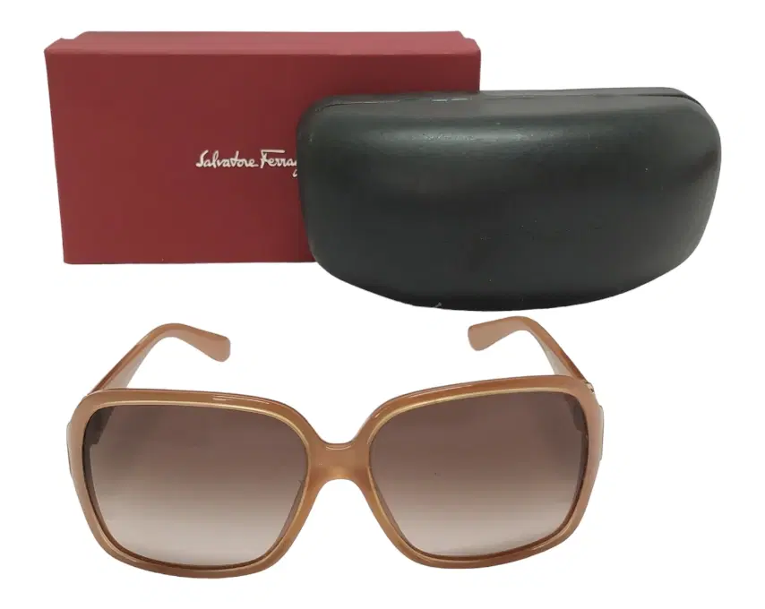 Salvatore Ferragamo Womens Retangular Rhinestone Sunglasses