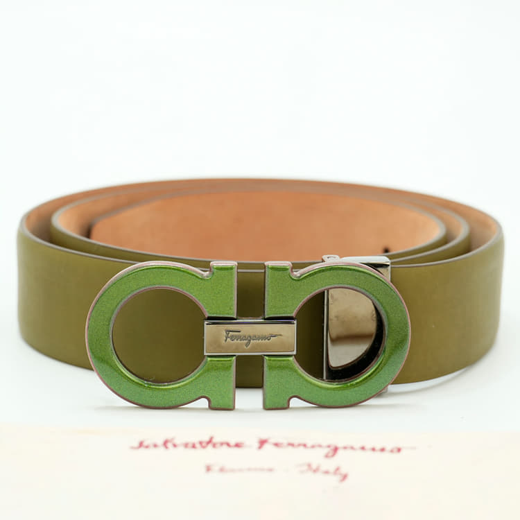 Ferragamo Gancini-Buckle Leather Belt-Hover-Image