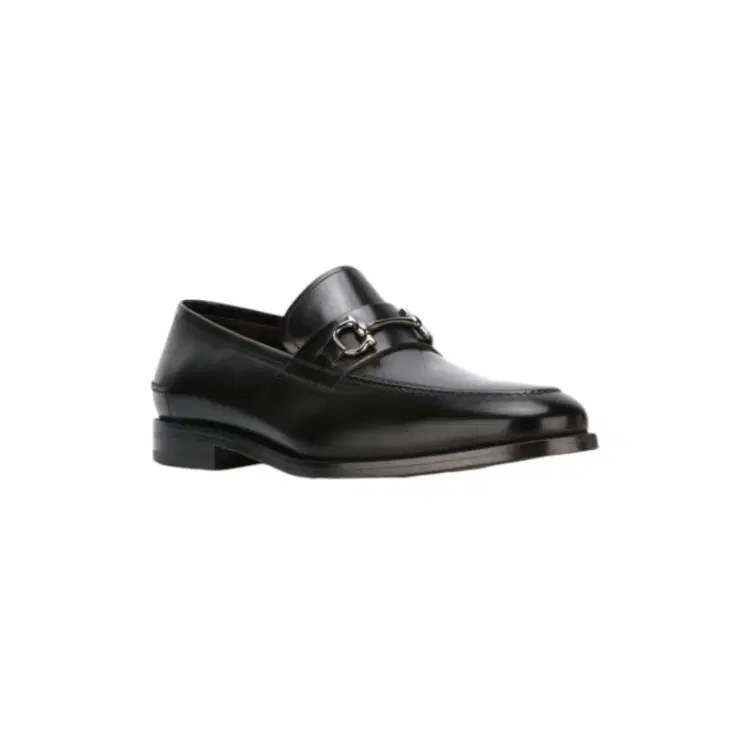 Salvatore Ferragamo Gancini Black Office Buckle Loafers-Hover-Image