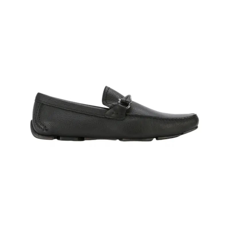 Salvatore Ferragamo Granprix Black Loafers