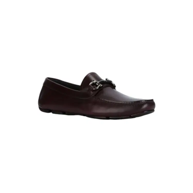 Salvatore Ferragamo Gancio Rouge Noir Buckle Loafers-Hover-Image