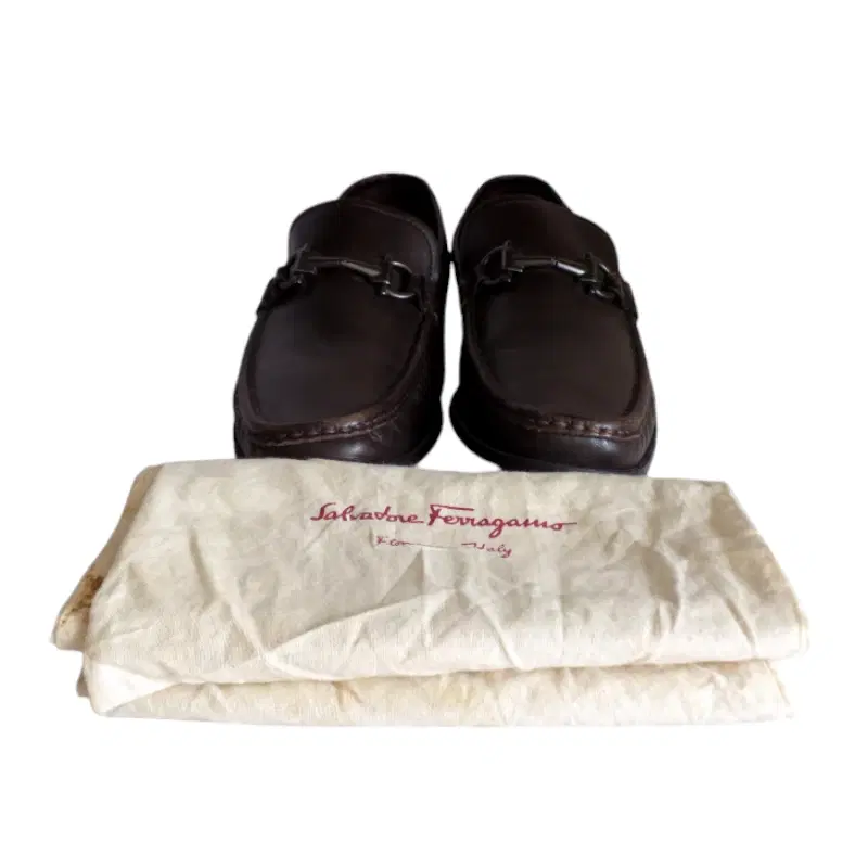 Salvatore Ferragamo Mason Bit Brown Leather Loafer