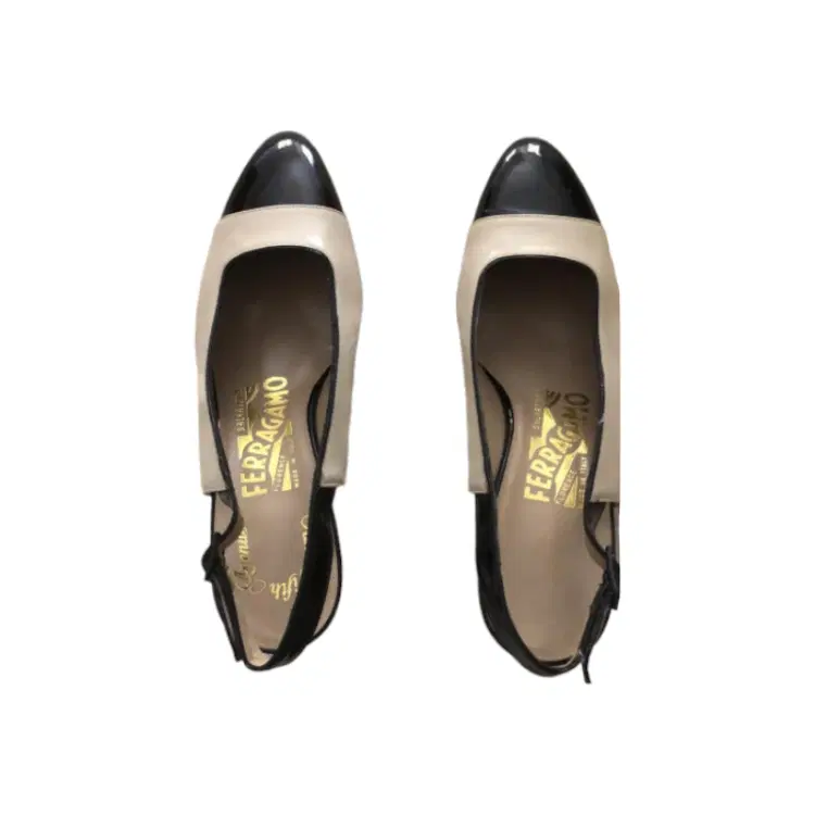 Salvatore Ferragamo Two Tone Sling Back Heels-Hover-Image