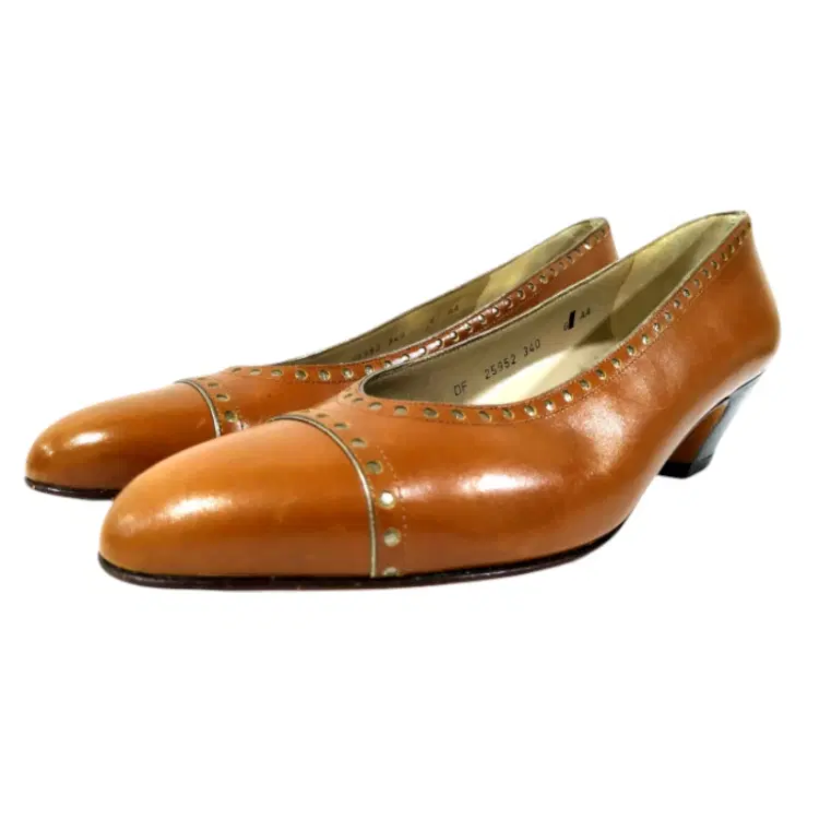 Salvatore Ferragamo Low Heel Brown Pump-Hover-Image