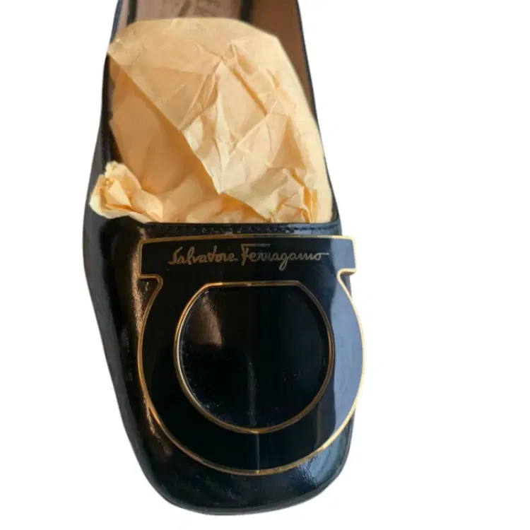 Salvatore Ferragamo Gancini Patent Sandal-Hover-Image