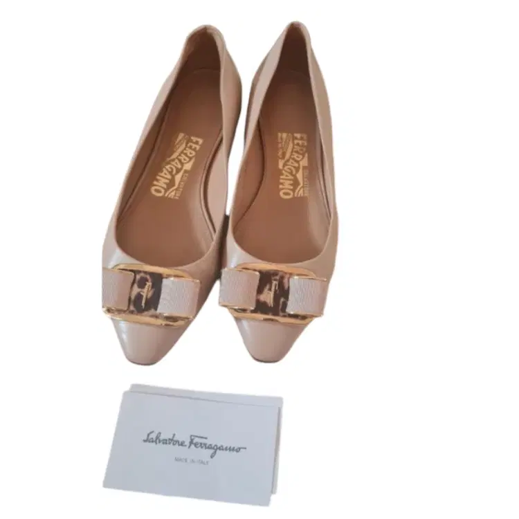Salvatore Ferragamo Ninna Kangaroo Bow Ballet Flats-Hover-Image