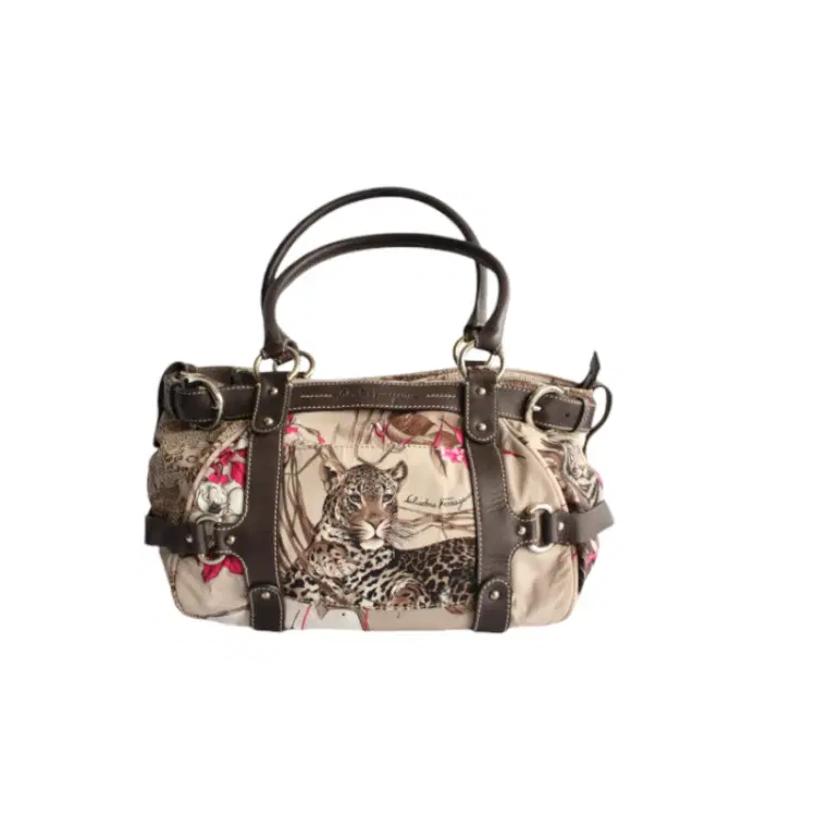 Salvatore Ferragamo Multi-Color Fabric Shoulder Bag-Hover-Image