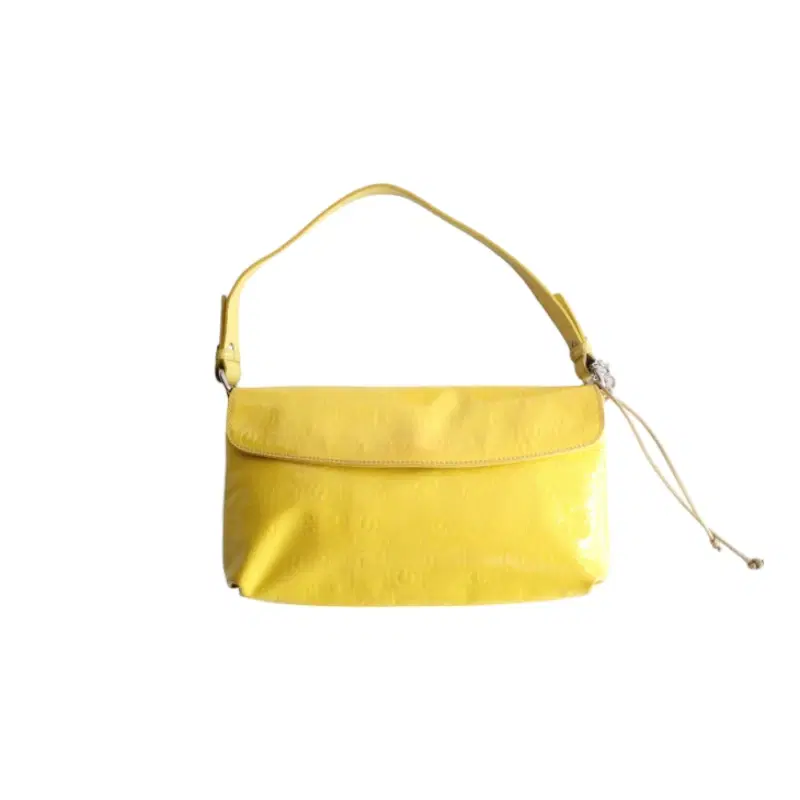 Salvatore Ferragamo Patent Yellow Shoulder Bag