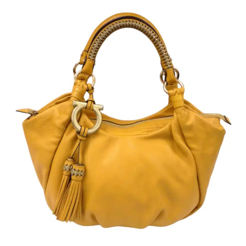Salvatore Ferragamo Yellow Shoulder Bag