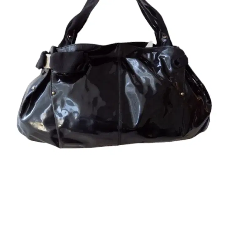 SALVATORE FERRAGAMO limited edition black patent tote-Hover-Image