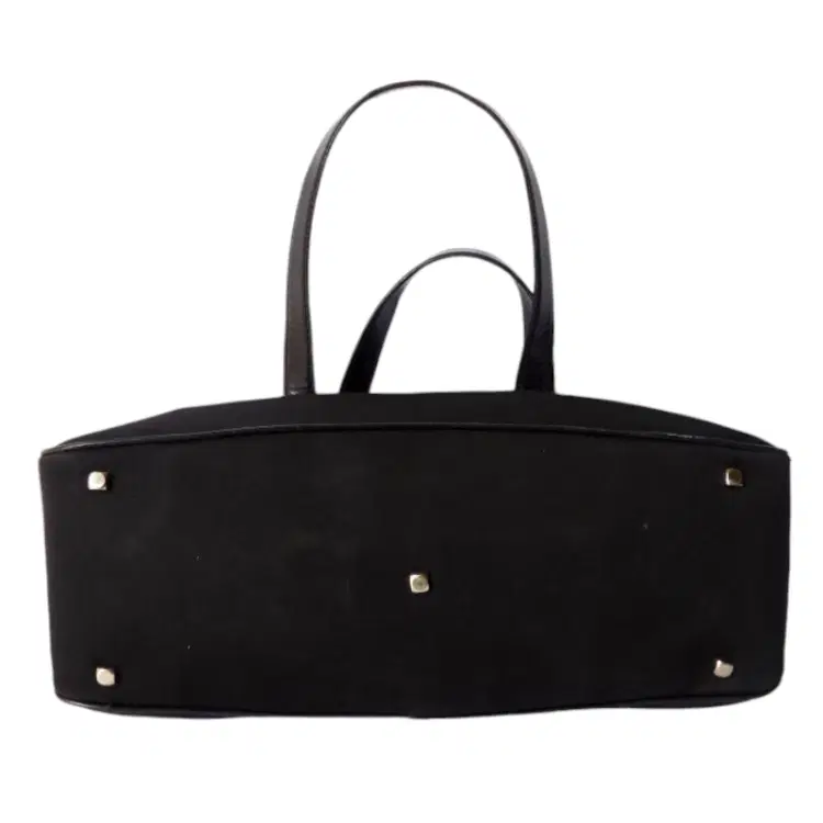 Salvatore Ferragamo Vara Shoulder Bag Canvas Leather Black Italy-Hover-Image