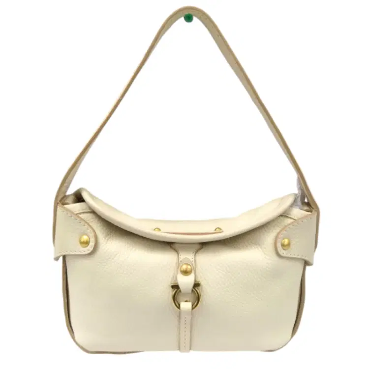 Salvatore Ferragamo Gancini Shoulder Bag Leather Italy Vintage-Hover-Image