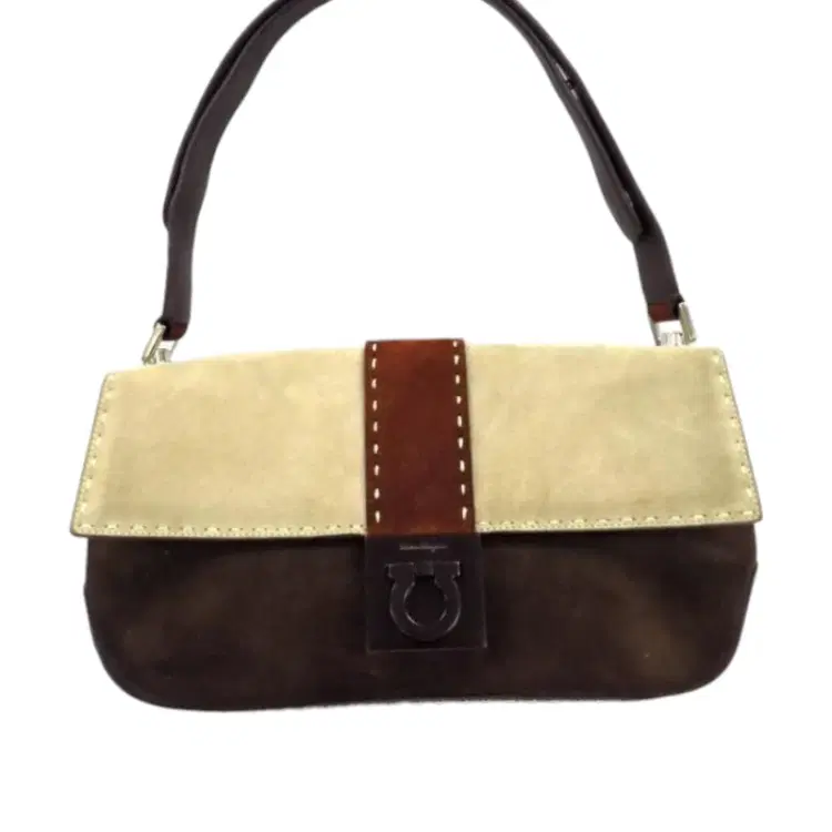 Salvatore Ferragamo Suede Shoulder Bag-Hover-Image
