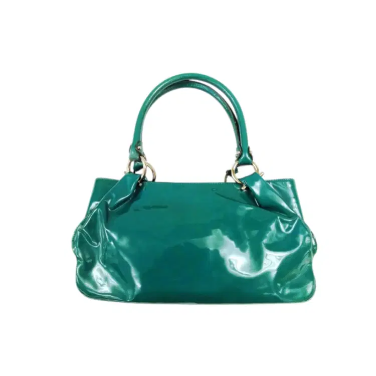 Salvatore Ferragamo Patent Leather Handbag-Hover-Image